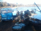 Pomoc na podzimních výlovech rybářství Lnáře